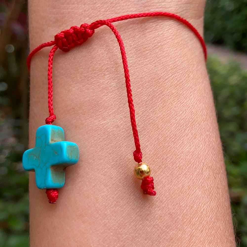 Kabbalah RedString Turquoise Protection bracelet - Picture 8 of 14